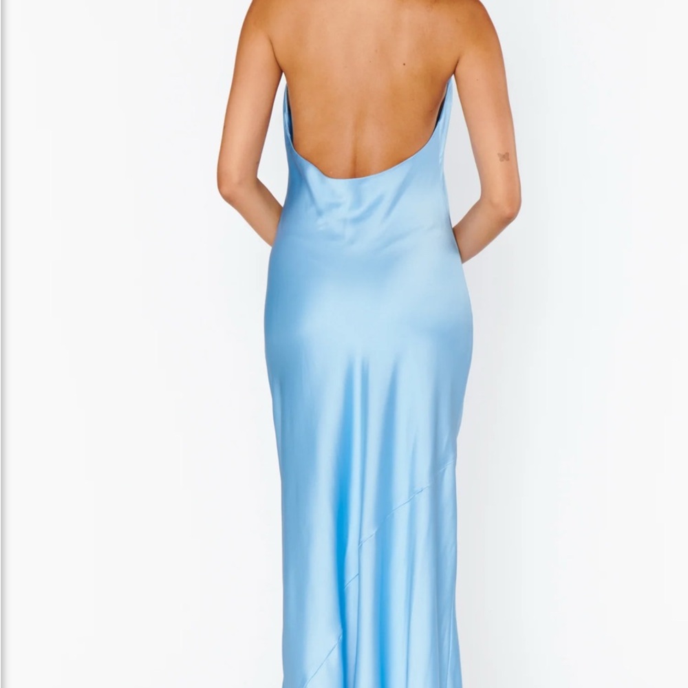 Show Me Your MuMu Light Blue Backless Dress
